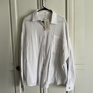 Oversized button down shirt